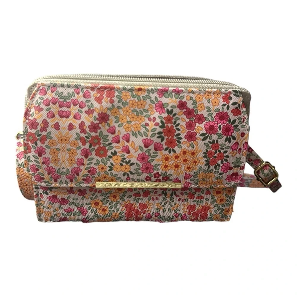 Mundi Floral Late Autumn Bloom Crossbody & Hip Hugger Bag With Safekeeper